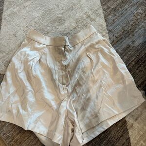 Abercrombie & Fitch Cream High Waist Satin